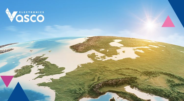 Eine Weltkarte mit realistischer Landschaftsdarstellung.